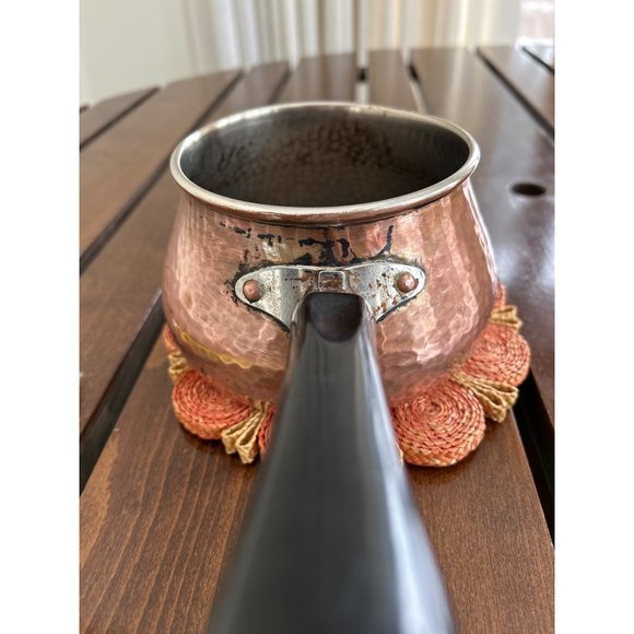 Carbella Vintage Hammered Copper Pot with Lid Made in Germany - Picture 5 of 5